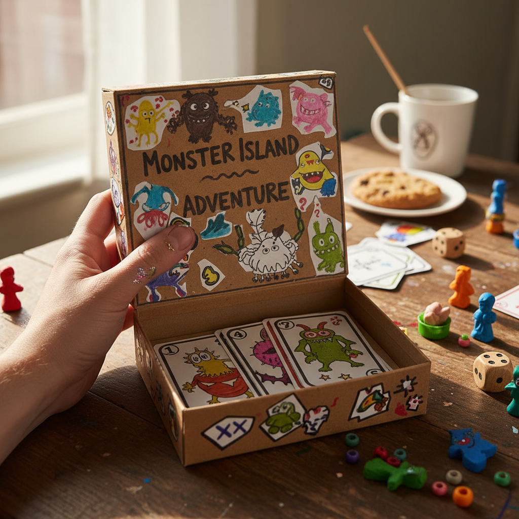 DIY Card Game held in hand