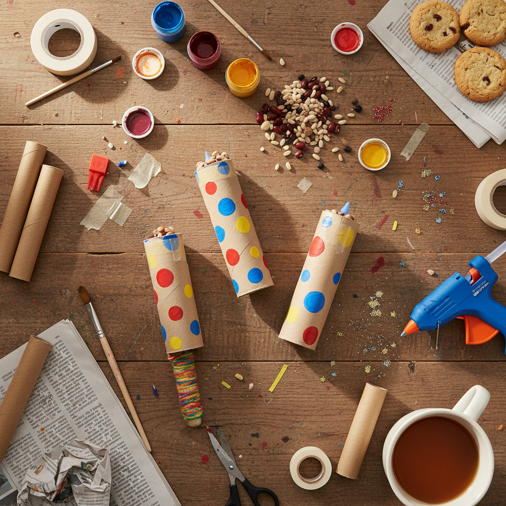 Multiple DIY Cardboard Shakers crafts from above