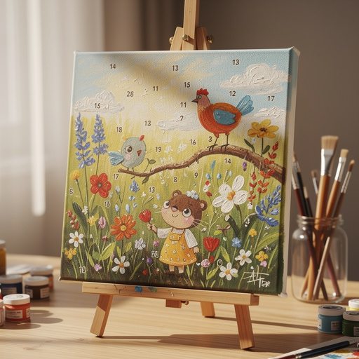 Custom Numbered Canvas Painting