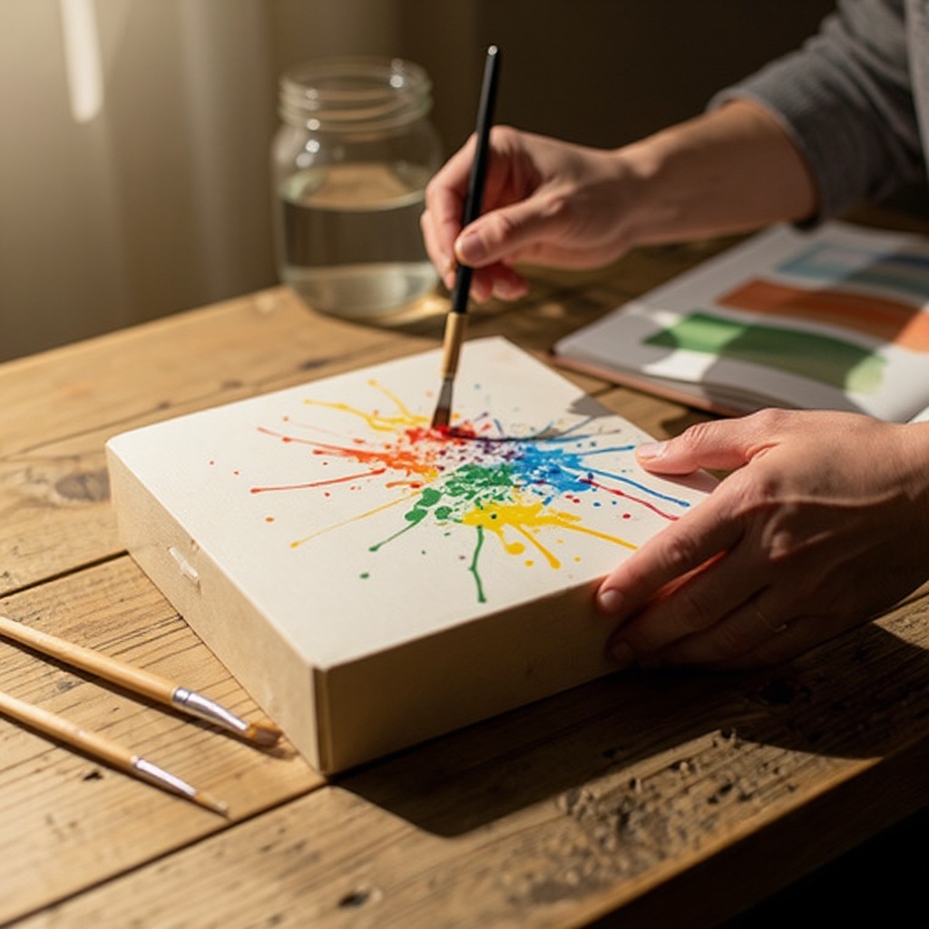 Step 10: Close the box and decorate the outside with paint, markers, or stickers to perso