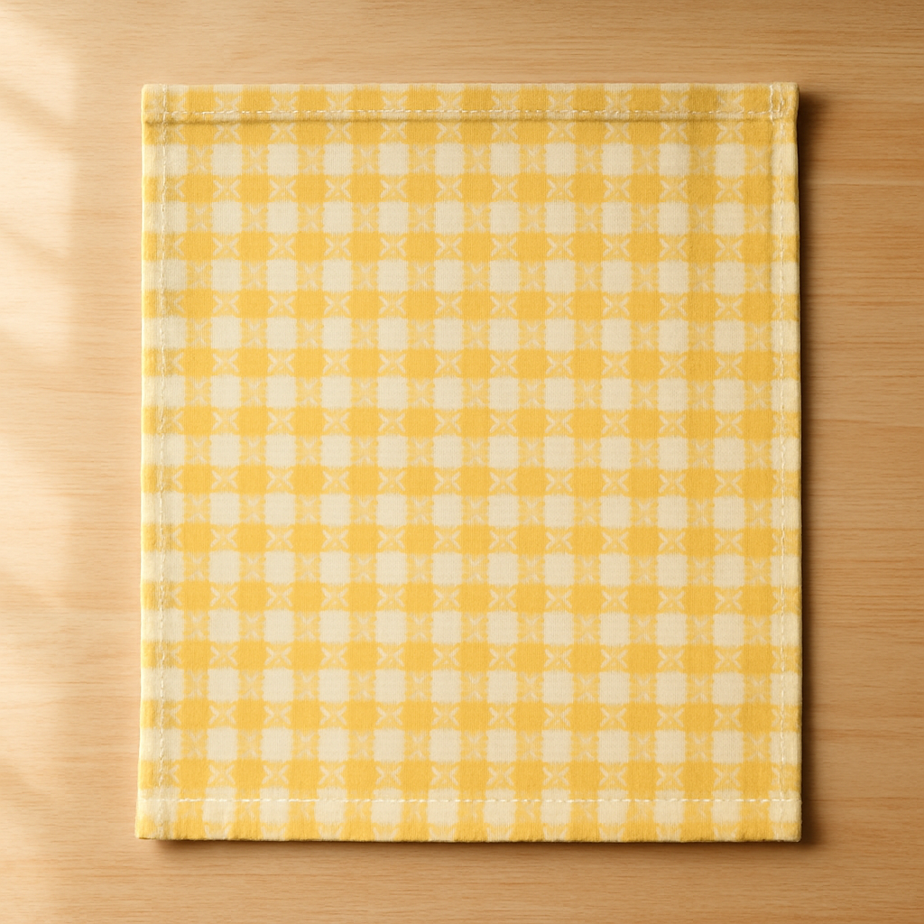 Step 7: **Lay Out for Overlap:** Lay your fabric rectangle right side up on a flat surfa