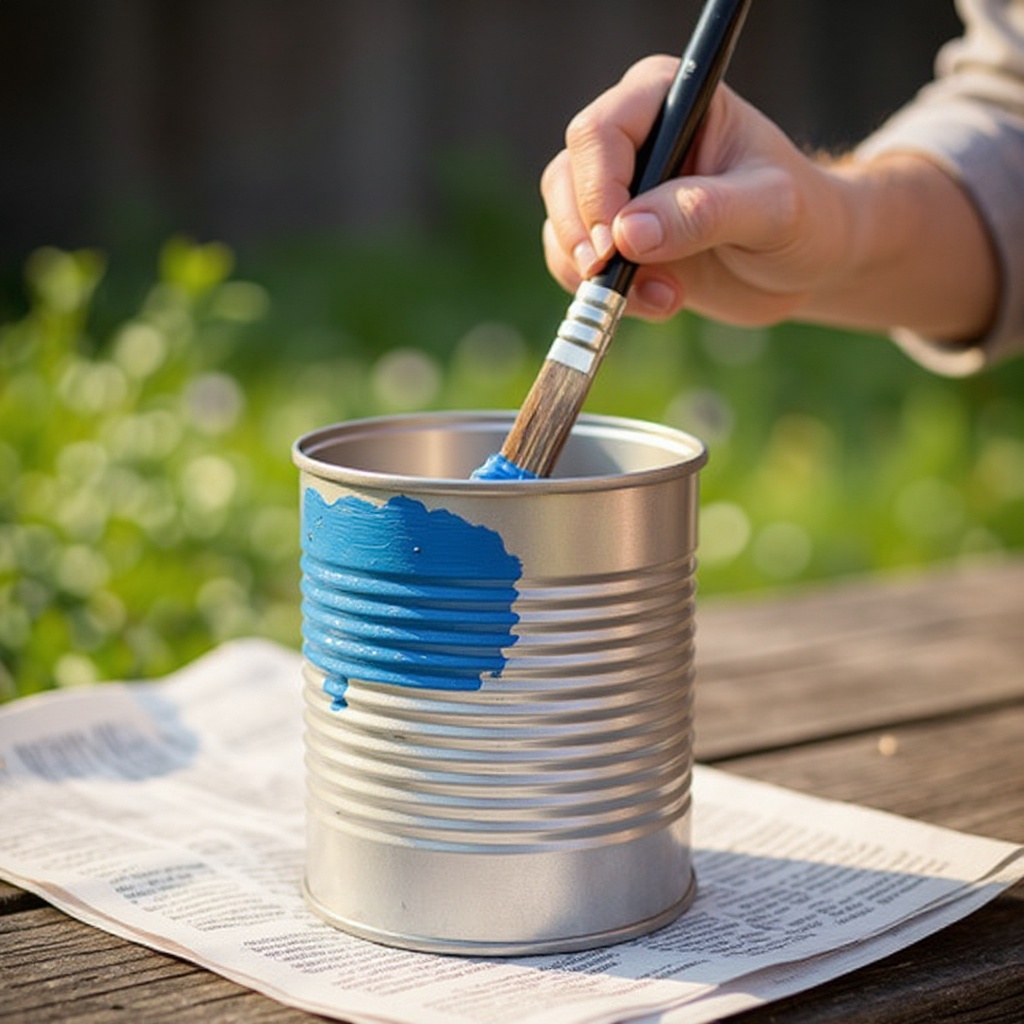 Step 3: Lay down newspaper or a drop cloth to protect your workspace from paint and pote