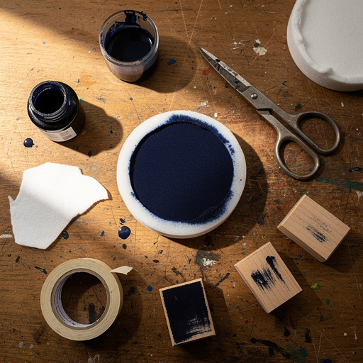 Multiple Homemade Ink Pad crafts from above