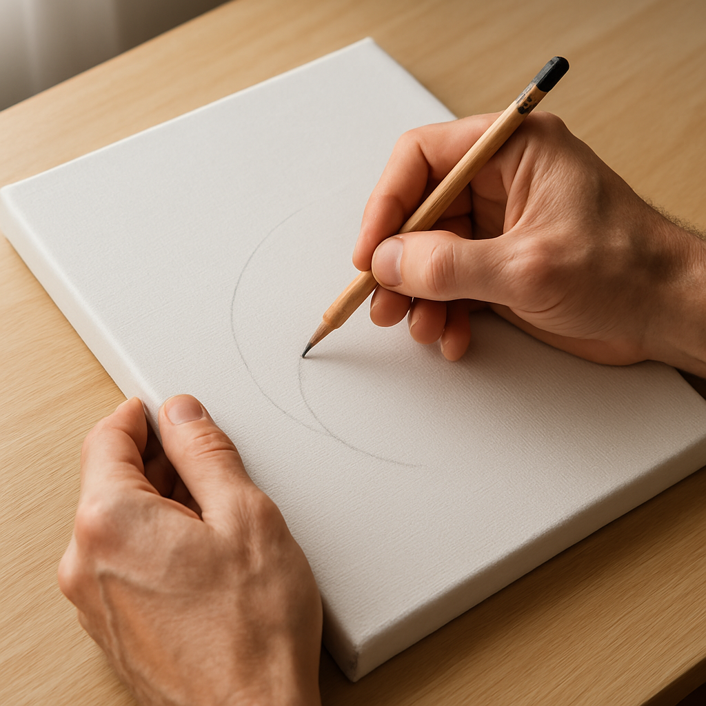 Step 3: **3. Sketch Your Design:** Using a pencil, lightly sketch a basic abstract desig