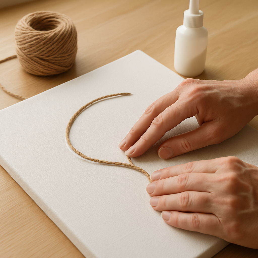 Step 8: **8. Incorporate Yarn/Twine:** Cut lengths of yarn or twine (e.g., 10-20cm long)