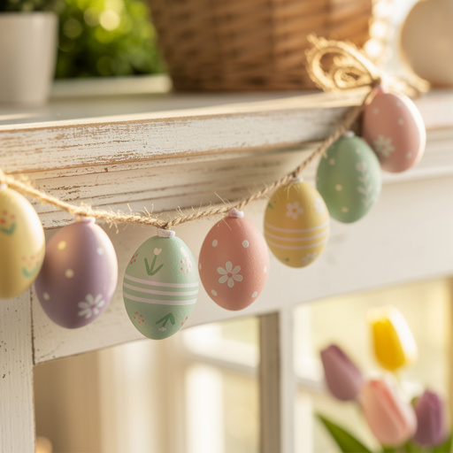 Elegant Easter Egg Garland