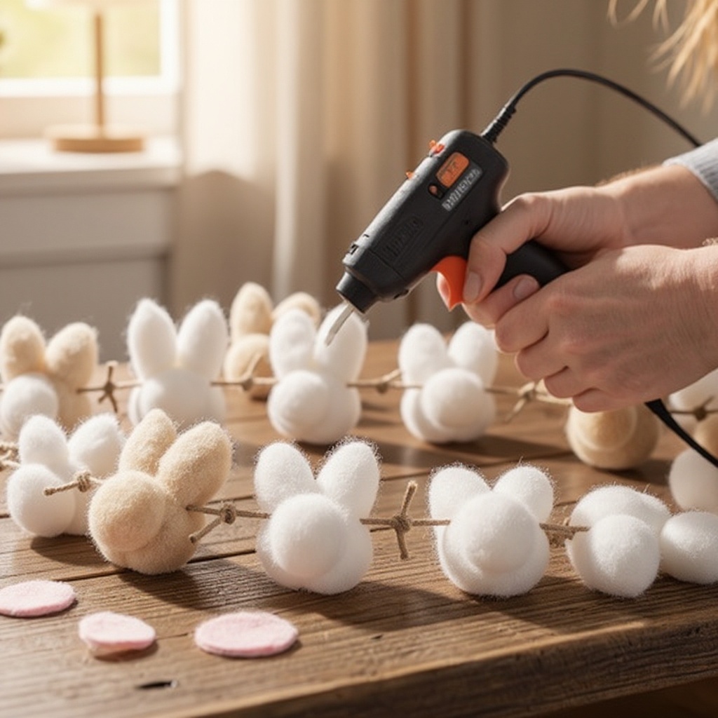 Step 7: **Step 7: Continue Gluing Until Desired Length is Reached.** Keep repeating step