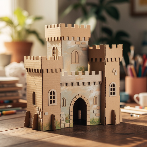 Cardboard Castle Diorama