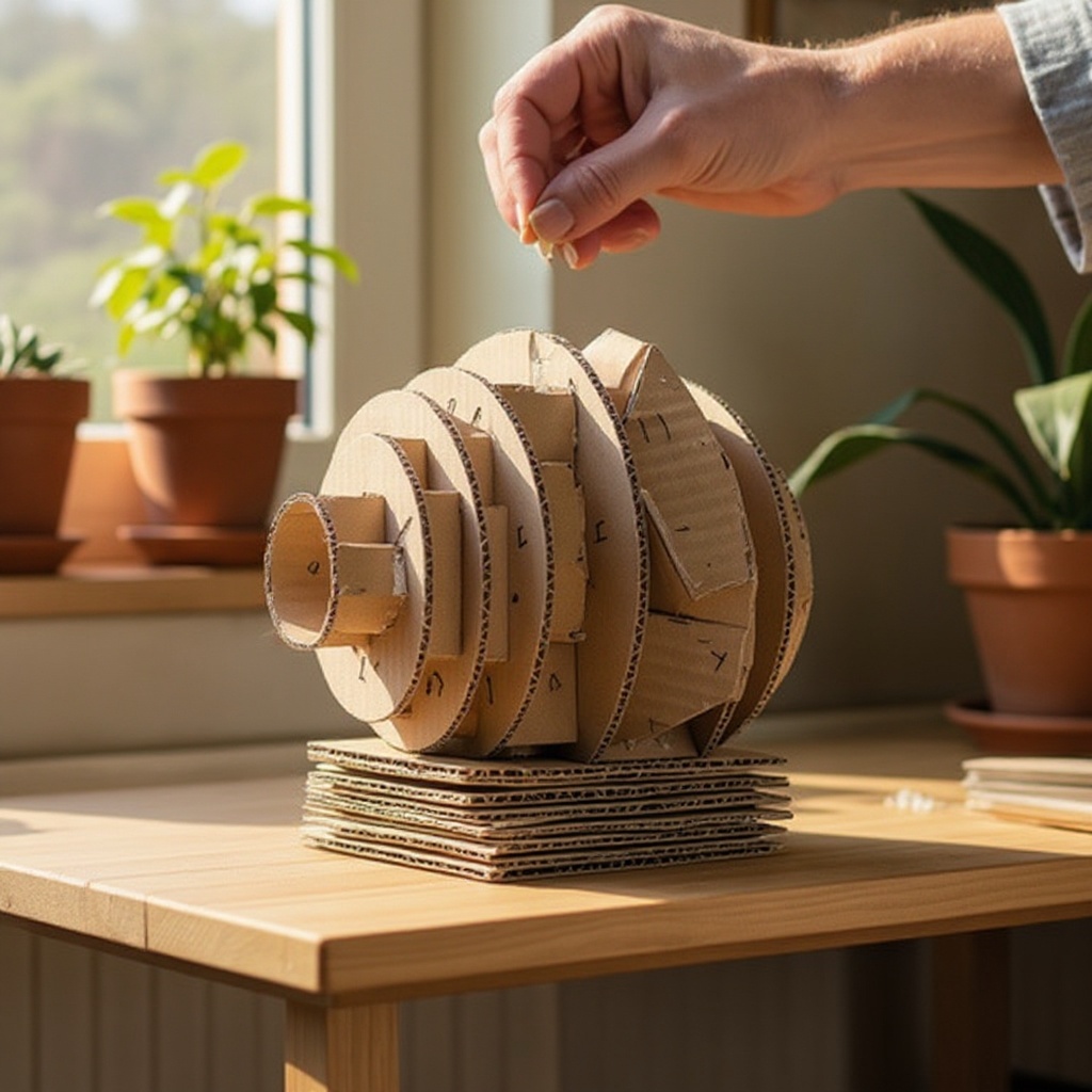 Step 5: Continue adding layers and shapes, building up the form of your sculpture. Consi