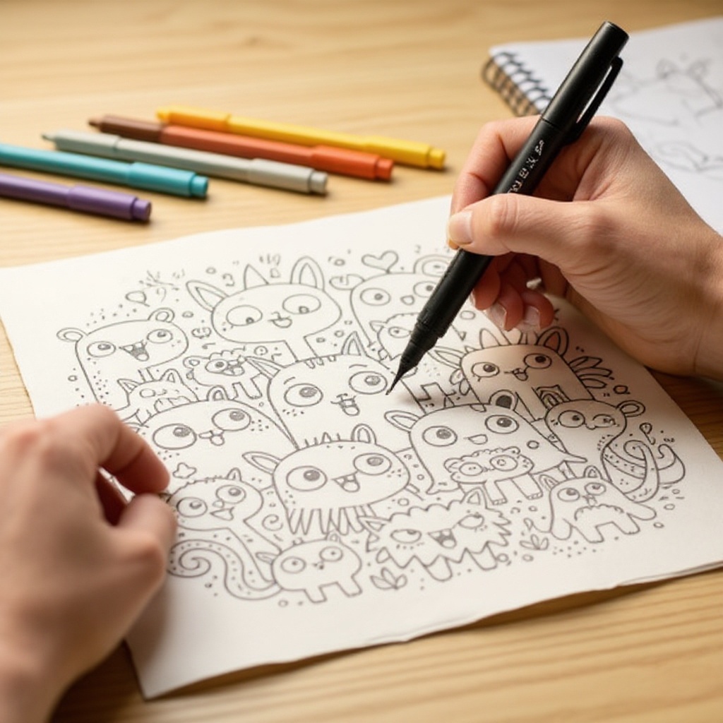 Step 8: Now, let's add some unique features! Draw a pair of antennae on its head, perhap