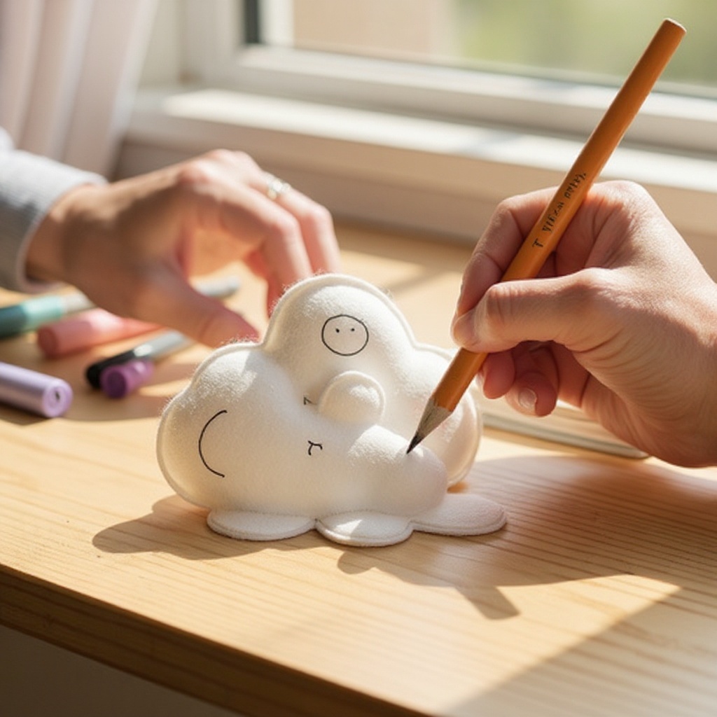 Step 3: Soften the edges of your ovals by drawing curved, bumpy lines instead of sharp, 