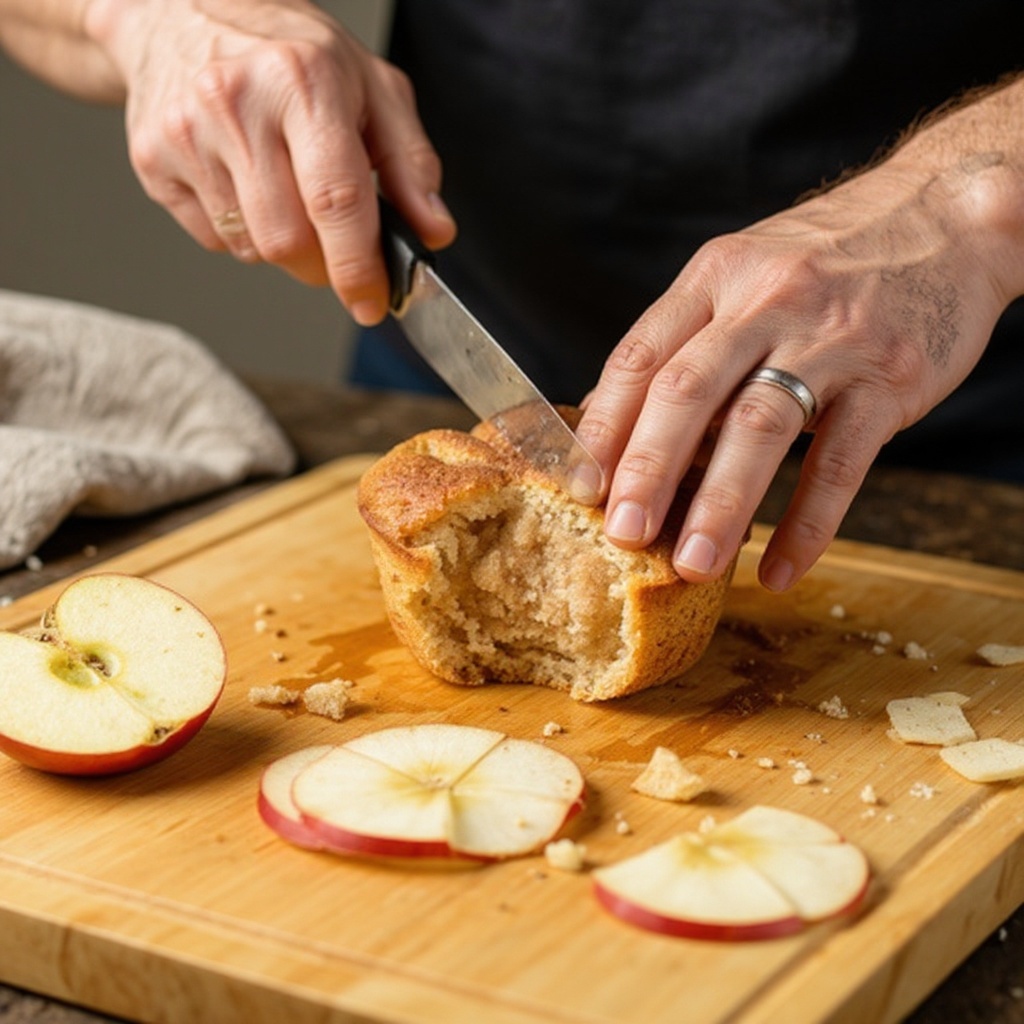 Step 2: Next, prepare your apple for slicing. You can choose to remove the core at this 