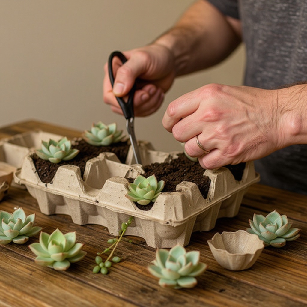 Step 1: Begin by carefully inspecting your cardboard egg carton. Ensure it is clean, dry