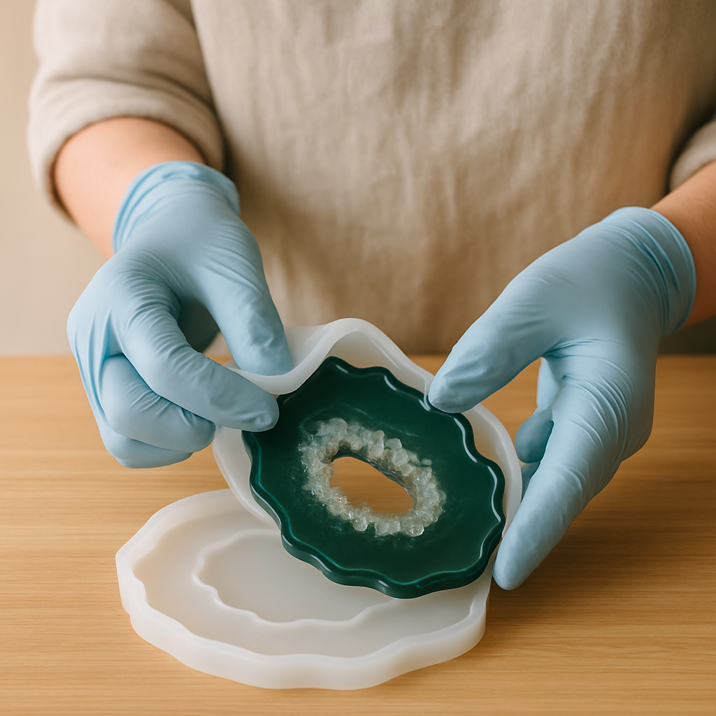 Step 14: Step 14: De-molding. Once the resin is hard to the touch and no longer tacky, ca