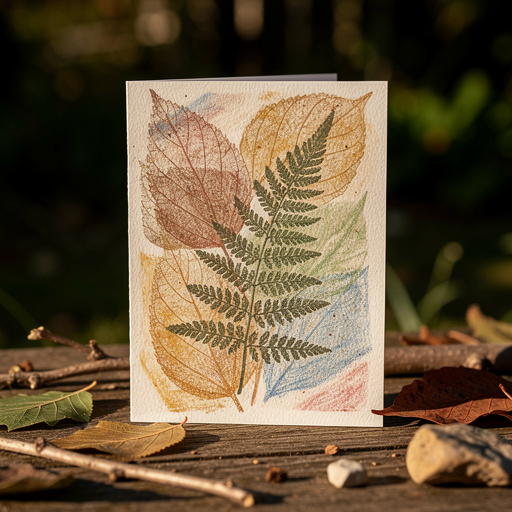 Nature Rubbing Art Cards