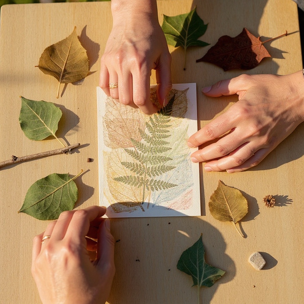 Step 2: Arrange your chosen textured items on a flat surface, ensuring they are not too 