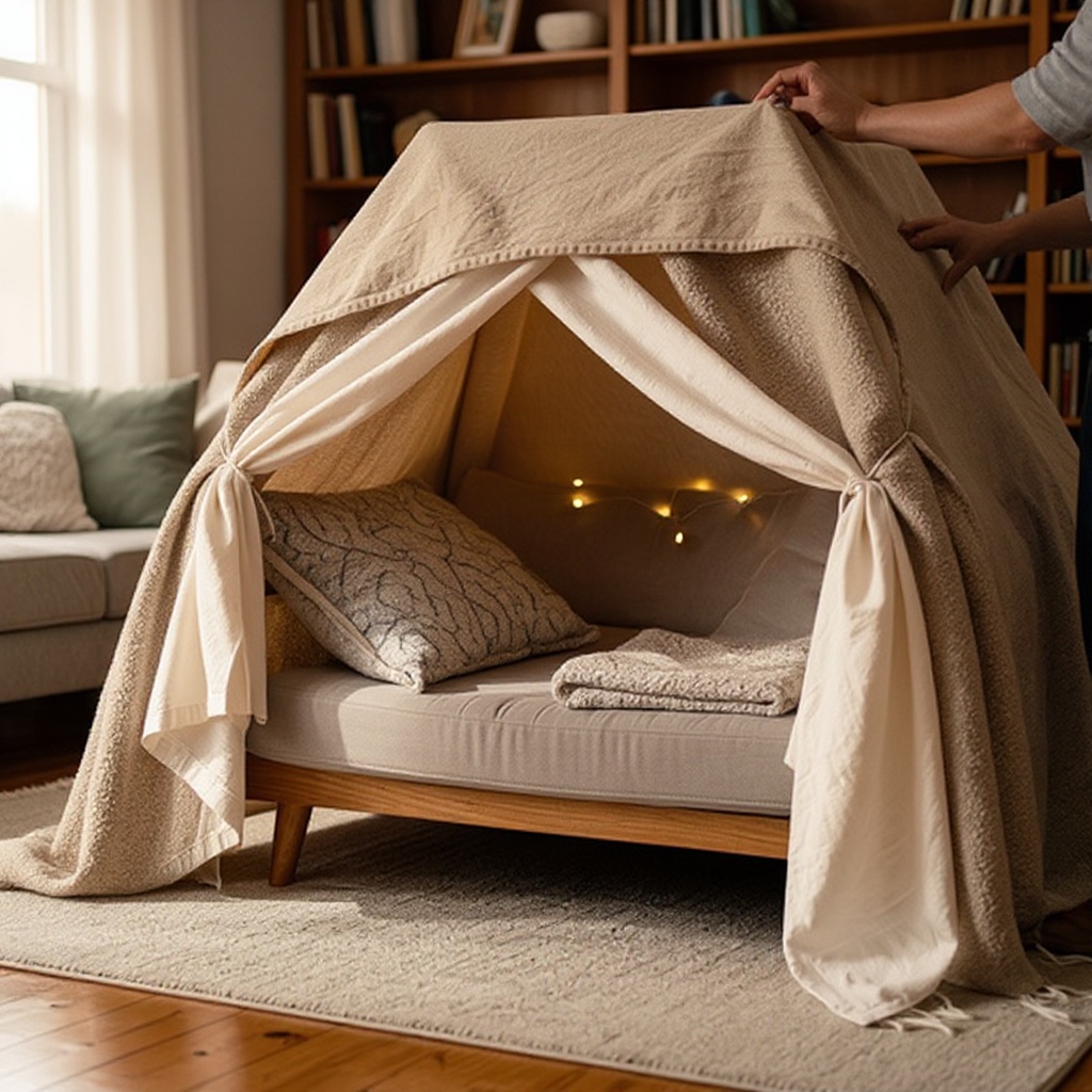 Step 10: Secure the wall blankets to the roof blanket and to each other with more clips. 