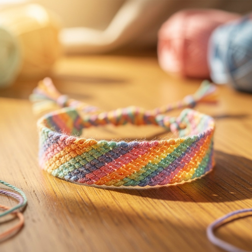 Diagonal Stripe Friendship Bracelets