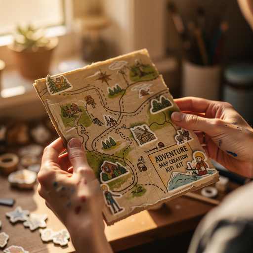 Adventure Map Creation Kit held in hand