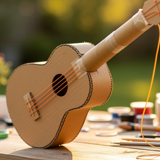 Cardboard Tube Guitar