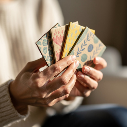 DIY Memory Match Game held in hand