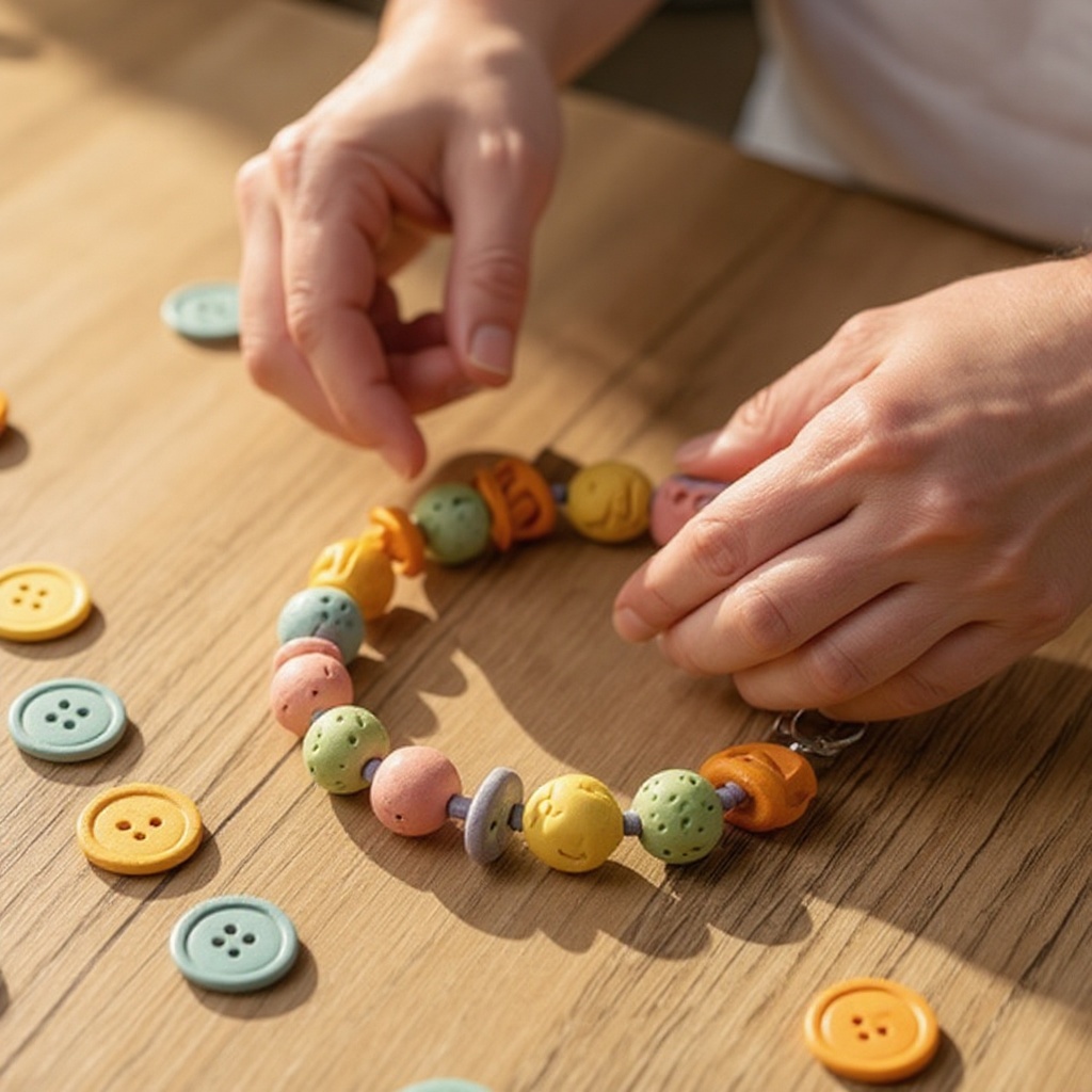 Step 2: Take a small portion of air-dry clay and roll it into a ball between your palms,