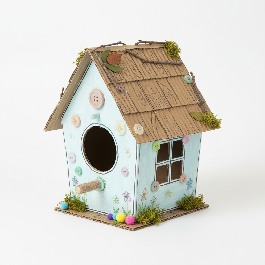 Simple Wooden Birdhouse