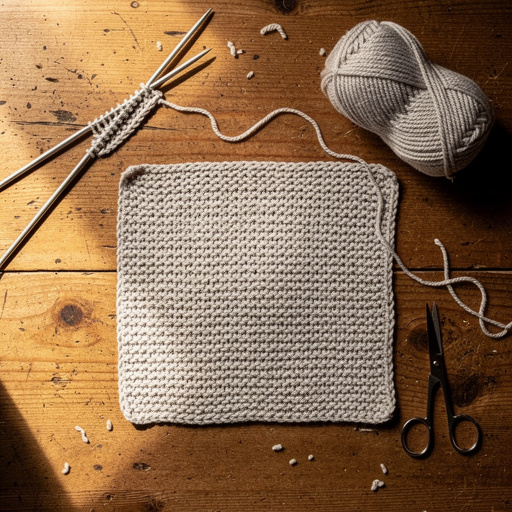 Multiple Cozy Knit Dishcloth crafts from above