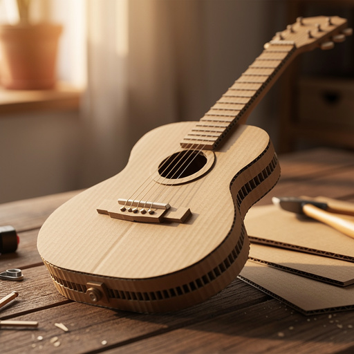 Cardboard Strummer Guitar