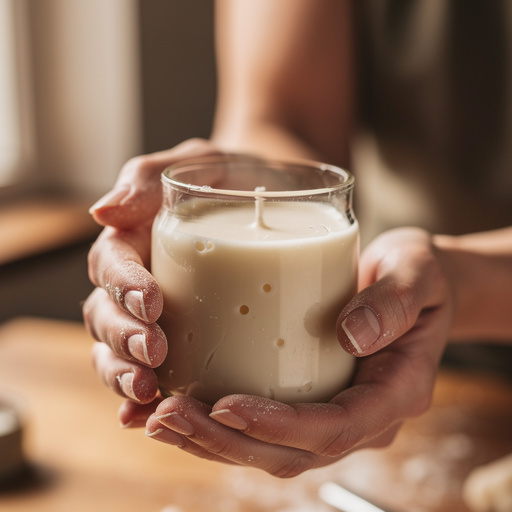 DIY Soy Wax Candles held in hand