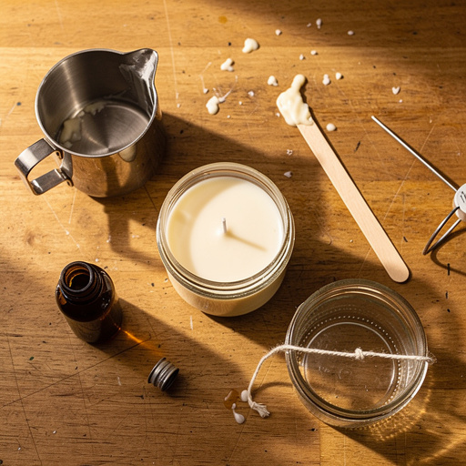 Multiple DIY Soy Wax Candles crafts from above