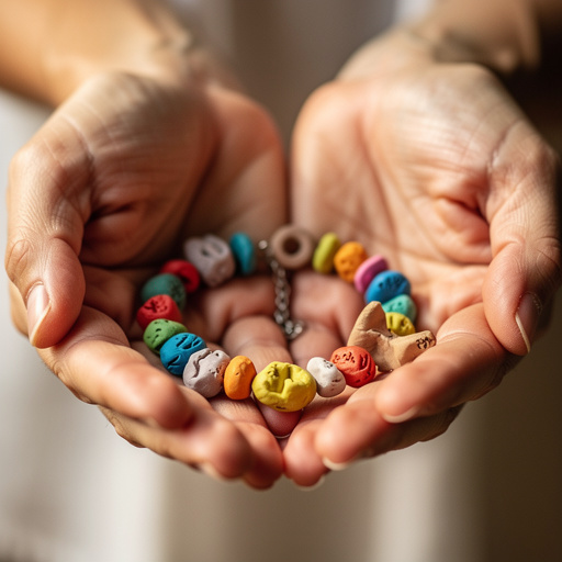Clay Bead & Charm Creations held in hand