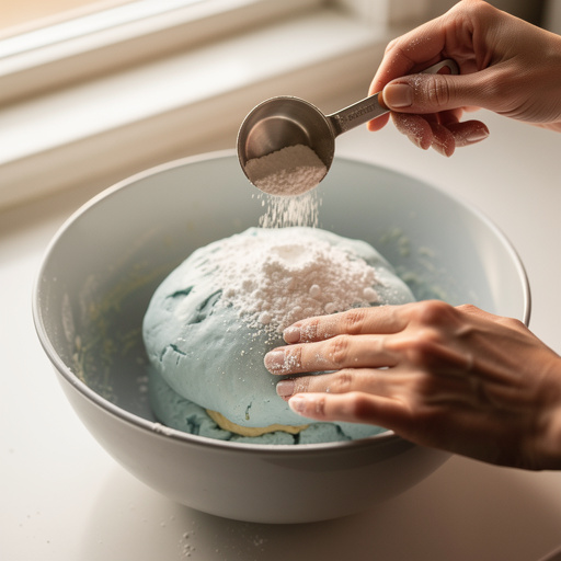 Step 8: Continue kneading until the mixture starts to form a soft, pliable dough. It sho