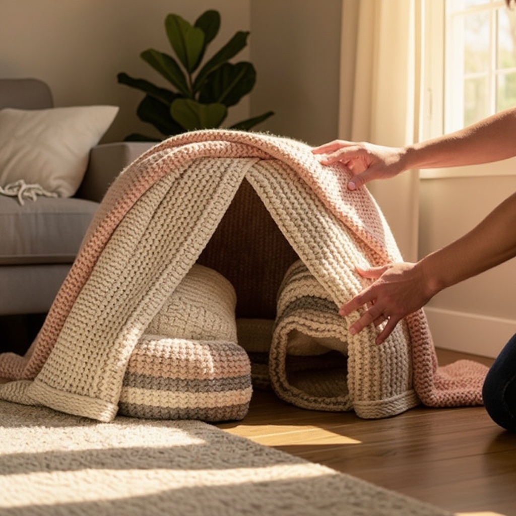 Step 2: Arrange the chairs facing each other, leaving enough space between them to form