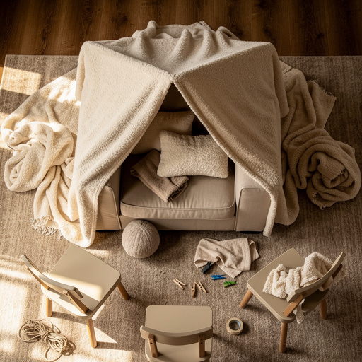 Multiple Cozy Blanket Hideaway crafts from above