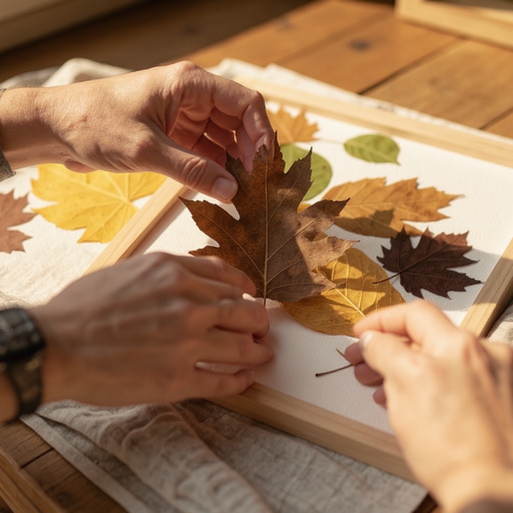 Step 7: Patience is key in this step. Leave the leaves to press undisturbed for a minimu