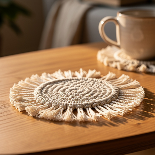 Simple Macrame Coasters