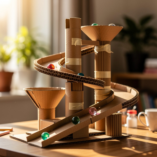 Cardboard Marble Run