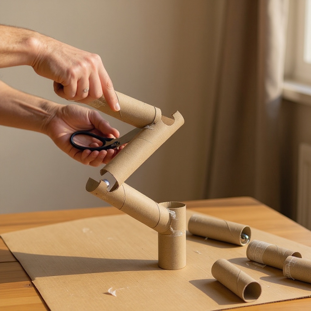 Step 4: Create the ramp effect: To ensure the marble rolls smoothly, you need to create 