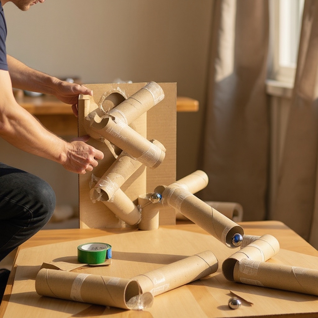 Step 8: Secure the connections with tape: Generously use masking tape or packing tape to