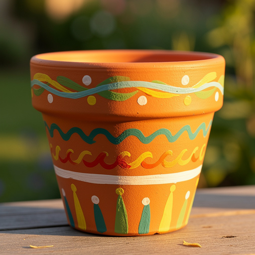 Mod Podge Painted Terra Cotta Pots