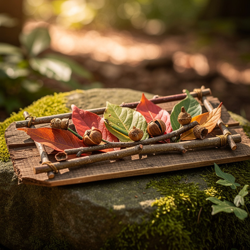 Leaf & Stick Nature Sculptures