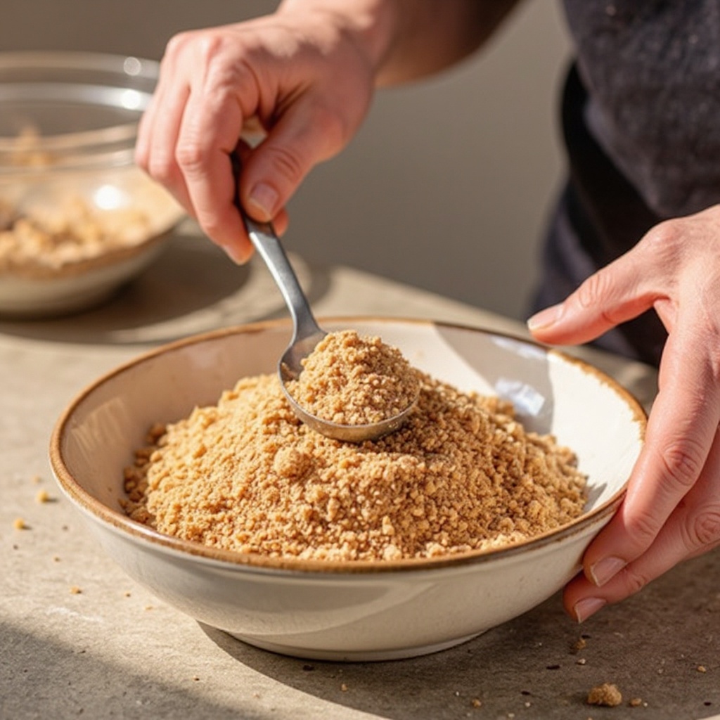 Step 4: Add the unsweetened cocoa powder and caster sugar to the bowl containing the bis