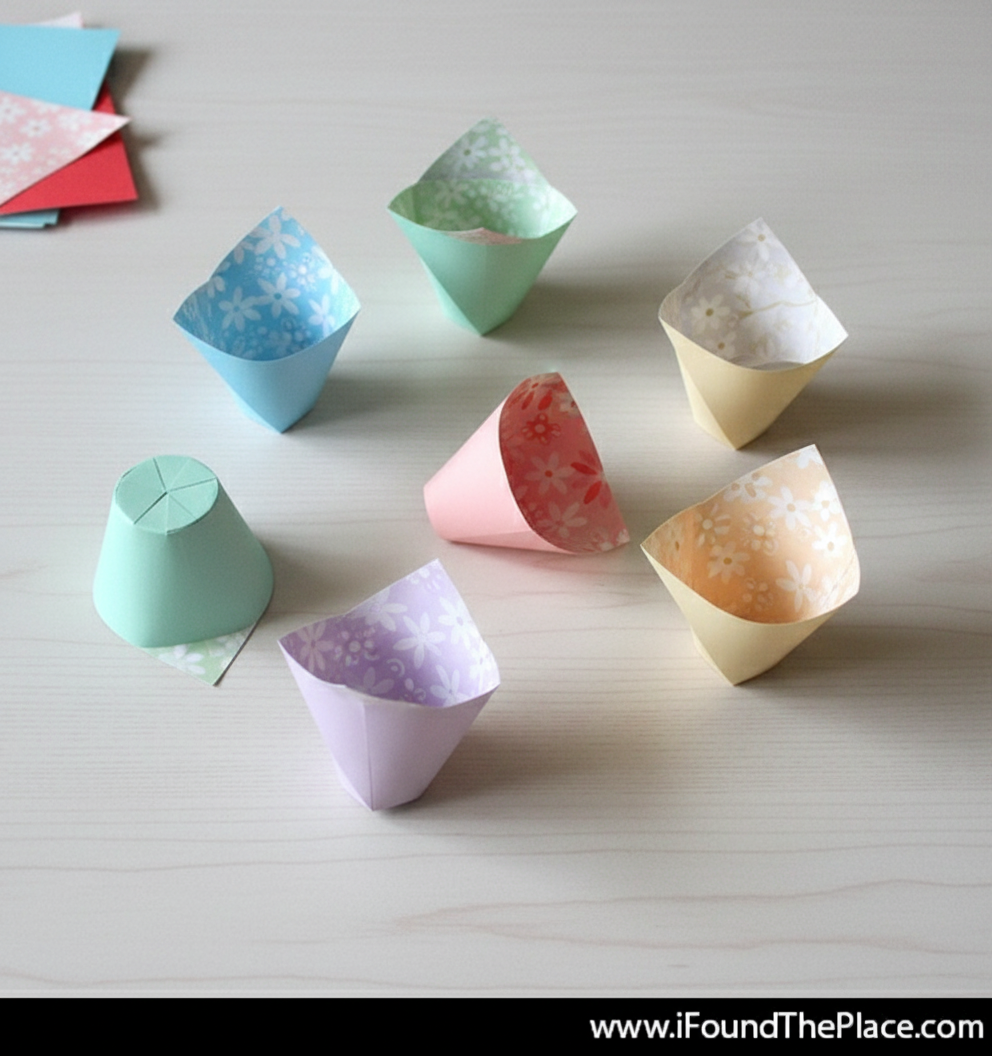 Multiple Paper Cup crafts from above