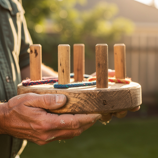 Giant Outdoor Ring Toss held in hand