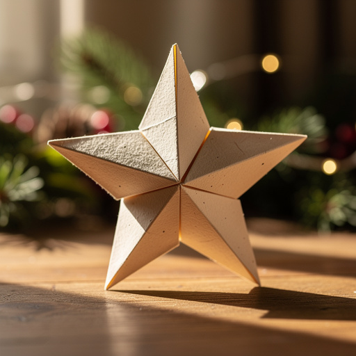 Finished Folded Paper Star Ornaments craft project