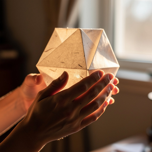 Origami Paper Lanterns held in hand