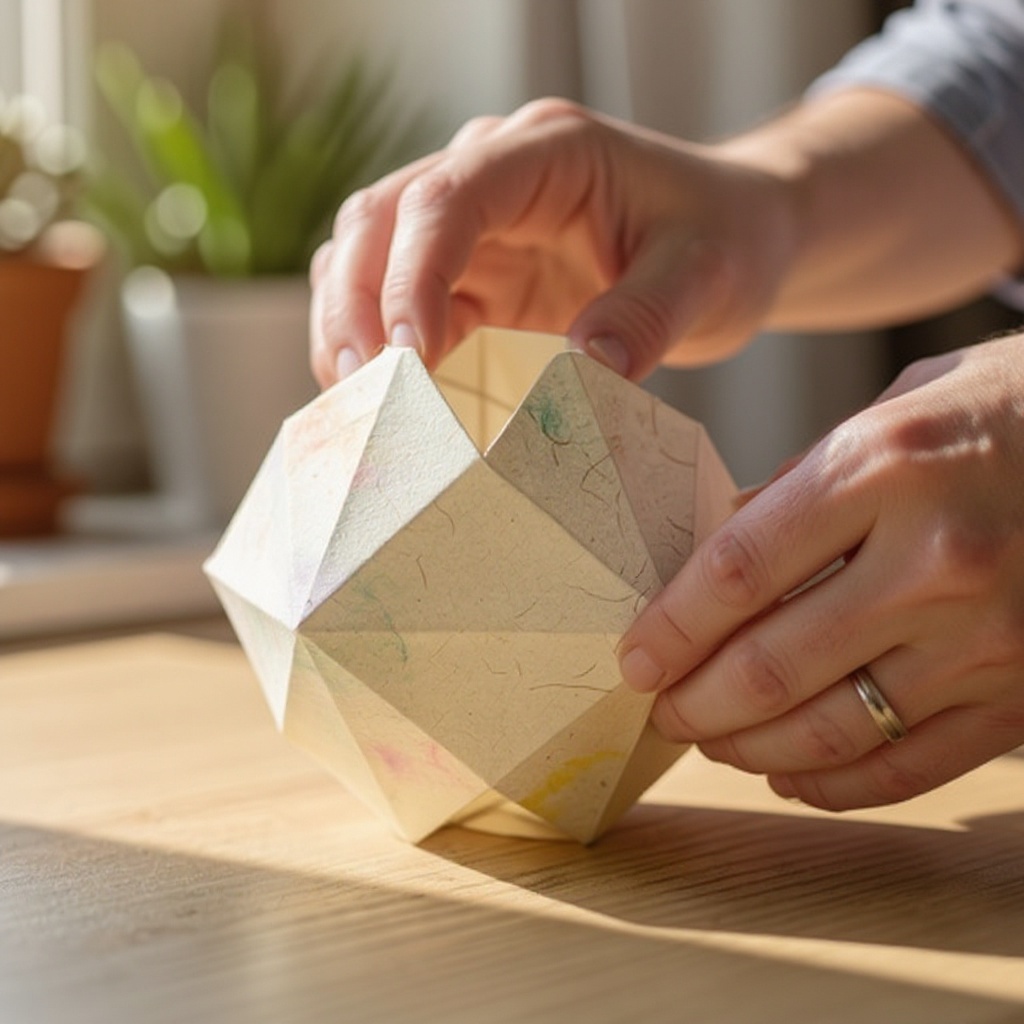 Step 10: Overlap the edges by about 1/2 inch and secure them with a small piece of tape o