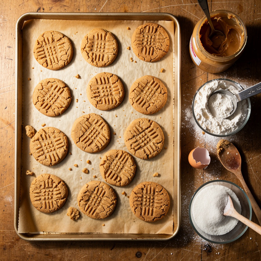 Multiple Classic Peanut Butter Cookies crafts from above