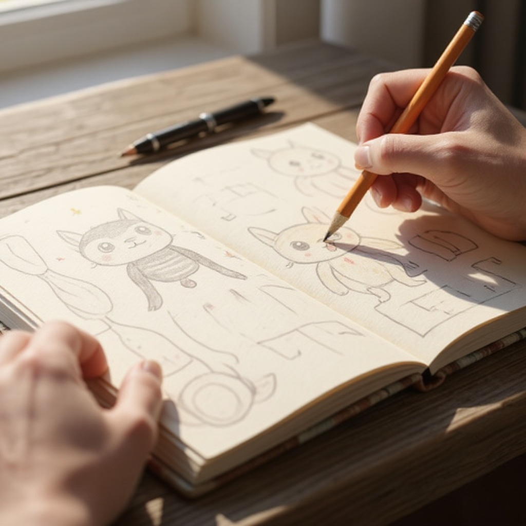 Step 9: Add small details like spots, stripes, scales, or fuzzy patches to give your cre